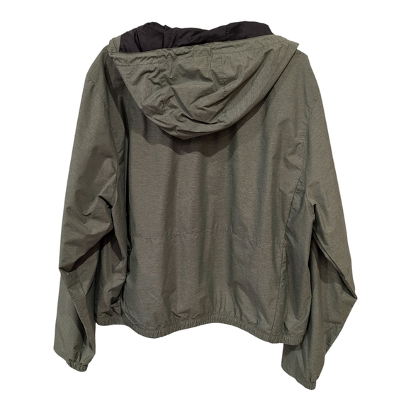 Columbia Olive and Black Hooded Rain Jacket - Picture 2 of 5